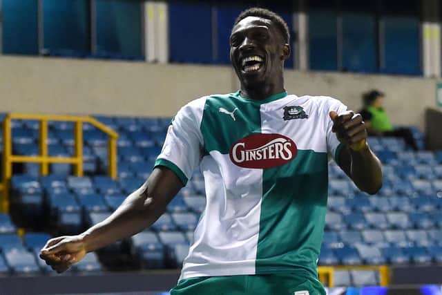 Plymouth striker Freddie Ladapo Picture: Harriet Lander/Getty Images