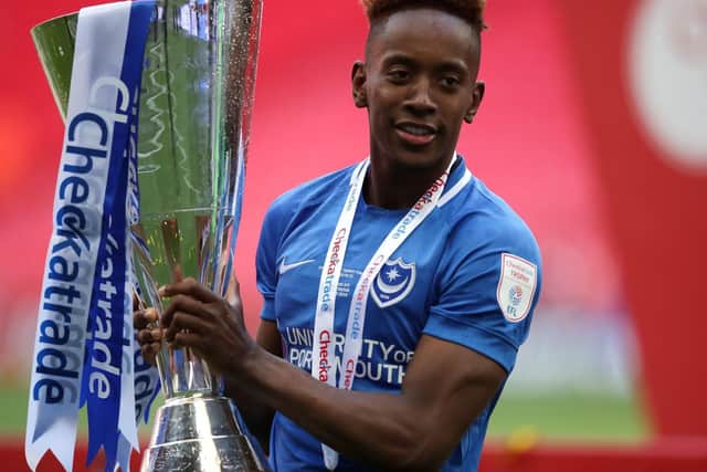 Pompey's Jamal Lowe. Picture: PA.