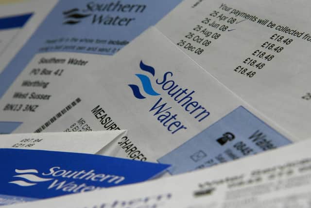 A Southern Water bill. Picture: Chris Ison/PA Wire