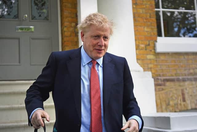 Former Foreign Secretary Boris Johnson leaves his home in London. Picture: Kirsty O'Connor/PA Wire