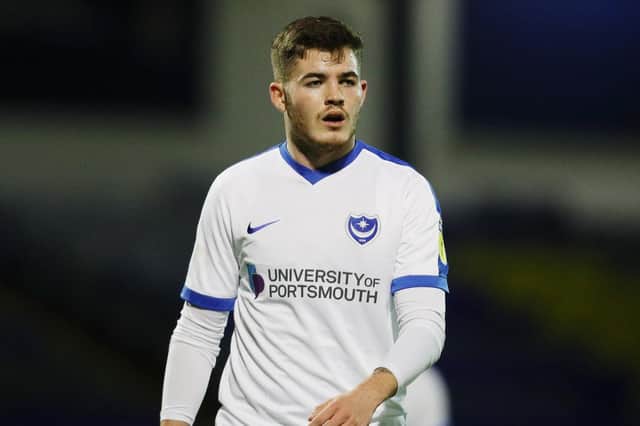 Striker Bradley Lethbridge has graduated from Pompey's Academy to rub shoulders with Kenny Jackett's first-team squad. Picture: Joe Pepler