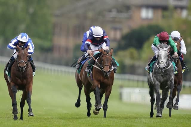 Technician, right, is second to Bangkok, left, in the Group 3 bet365 Classic Trial at Sandown in April. Picture: Alan Crowhurst/Getty Images