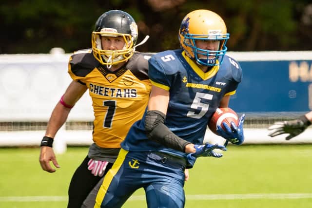 Portsmouth Dreadnoughts wide receiver: Jake Smith Picture: Keith Woodland