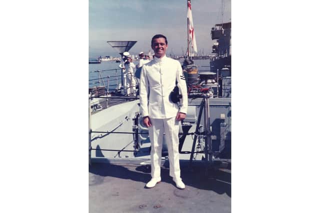 Steve in his Royal Navy days in Gibraltar in 1985
Picture: Adam Fradgley