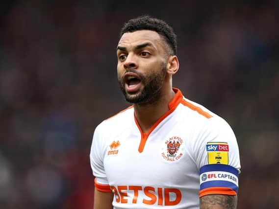 LONDON, ENGLAND - FEBRUARY 16: Curtis Tilt of Blackpool reacts during the Sky Bet League One match between Charlton Athletic and Blackpool at The Valley on February 16, 2019 in London, United Kingdom. (Photo by Jack Thomas/Getty Images)