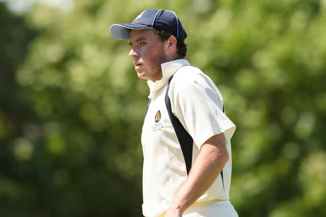 Luke Barber bowled well for Hambledon in their loss at Tichborne Park. Picture: Keith Woodland (220619-926)