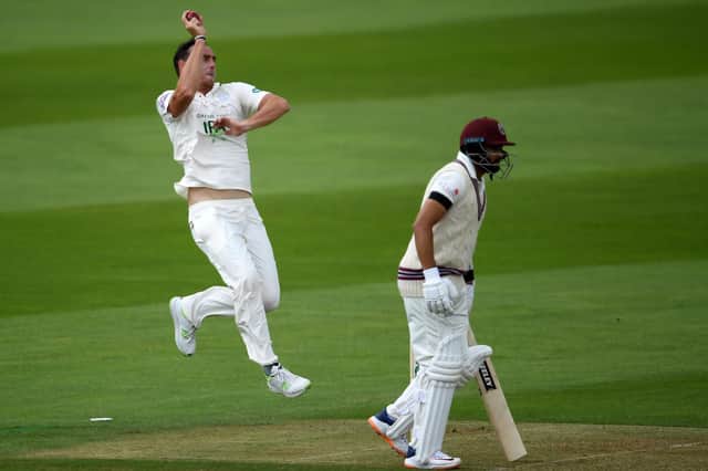 Kyle Abbott was in rampant form for Hampshire. Picture: Alex Davidson/Getty Images
