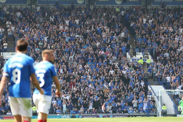 The Fratton faithful are set to surpass last year's season-ticket tally of 4,011. Picture: Joe Pepler
