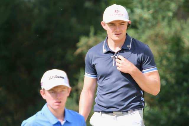 Scott Gregory watching Lee-on-the-Solents George Saunders in the match between Hampshire and Sussex at North Hants GC Picture: Andrew Griffin/AMG Photography