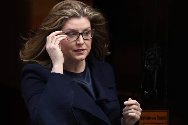 Penny Mordaunt has visited Baker Barracks following reports soldiers had been evacuated from a damp accommodation block  (Photo by Dan Kitwood/Getty Images)