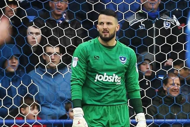 Injury restricted Stephen Henderson to just once appearance during his second spell at Pompey. Picture: Joe Pepler