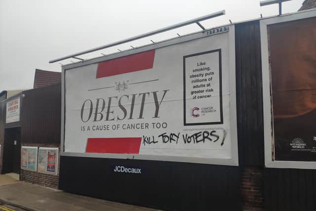 The graffiti in Bristol Road, Southsea. Picture: William Bates