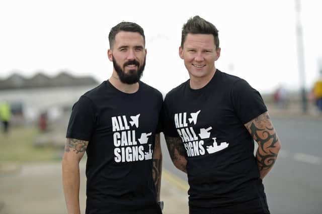 Daniel Arnold and Stephen James, founders of armed forces support network All Call Signs. Photo: Ian Hargreaves