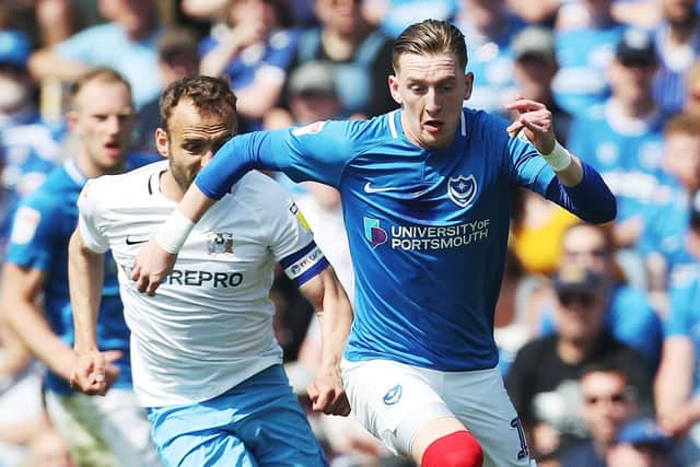 Ronan Curtis enjoyed an outstanding maiden season at Fratton Park during a gruelling period in his career. Picture: Joe Pepler