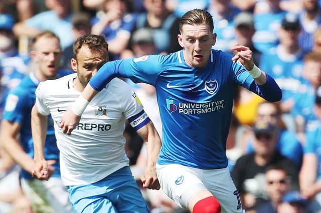 Ronan Curtis enjoyed an outstanding maiden season at Fratton Park during a gruelling period in his career. Picture: Joe Pepler