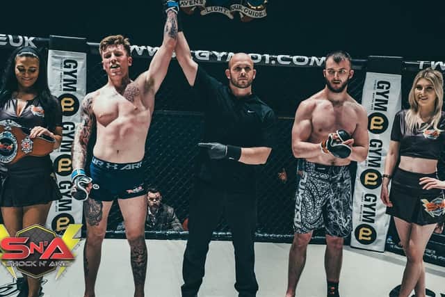 Kye Stevens claimed the Shock N Awe amateur welterweight title in November. Picture: Mat Rydzik/ Shock N Awe