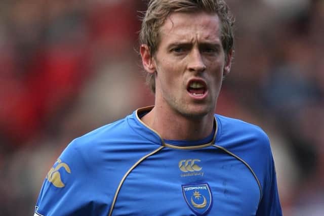 Peter Crouch during his Pompey days. Picture: PA