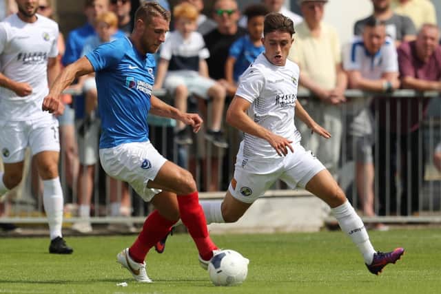 Lee Brown in action against the Hawks. Picture: Dave Heines