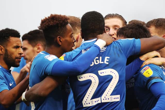 Pompey played Plymouth Argyle away in February. Picture: Joe Pepler