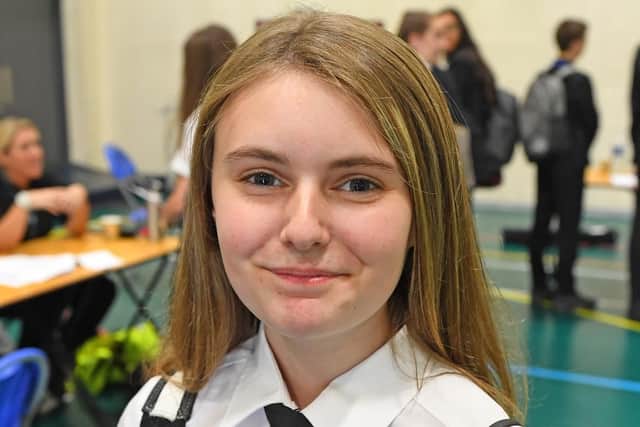 Erin Breen, 15, is now considering a career in journalism. Picture: Malcolm Wells (190717-4102)