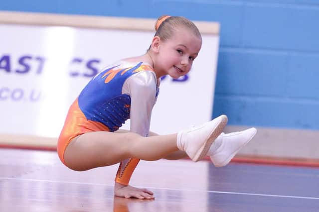 Evie Mae Sangster of Suki Gymnastics Club. Picture: Steve Reid/Blitz Photography