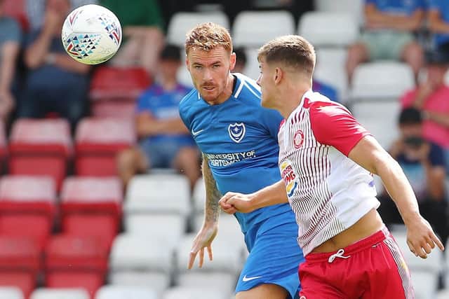 Tom Naylor in action at Stevenage. Picture: Joe Pepler