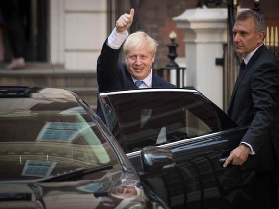Newly elected leader of the Conservative party Boris Johnson leaves Conservative party HQ in Westminster, London, after it was announced that he had won the leadership ballot and will become the next Prime Minister. Picture: Stefan Rousseau/PA Wire