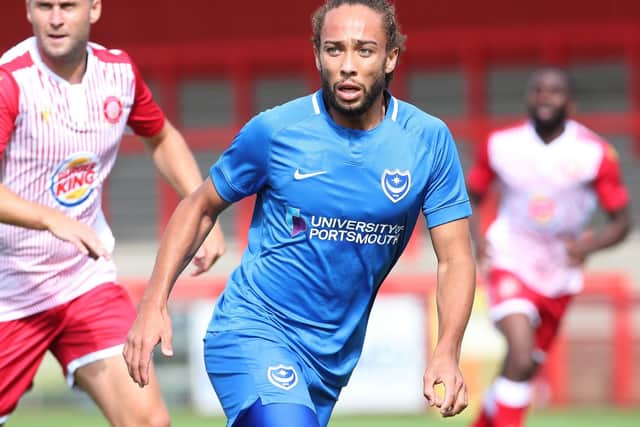 Pompey's new boy Marcus Harness. Picture: Joe Pepler
