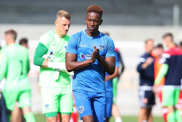 Jamal Lowe at Stevenage. Picture: Joe Pepler