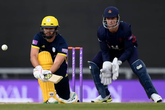 Rilee Rossouw hit 60 for Hampshire in the defeat to Sussex Sharks. Picture: Alex Davidson/Getty Images