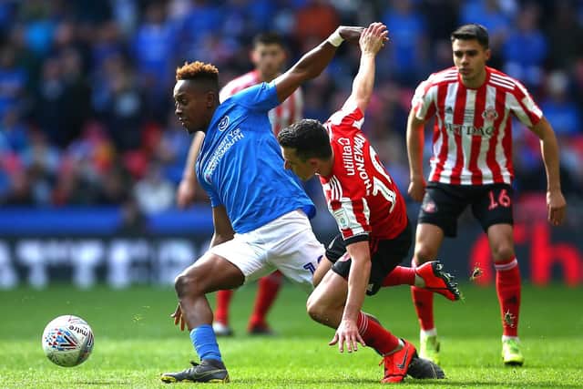 Portsmouth winger Jamal Lowe