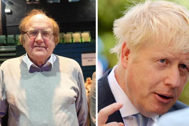 Peter Davies, Conservative coouncillor for Fareham North West and Prime Minister Boris Johnson