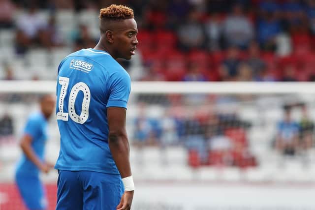 Pompey's Jamal Lowe. Picture: Joe Pepler