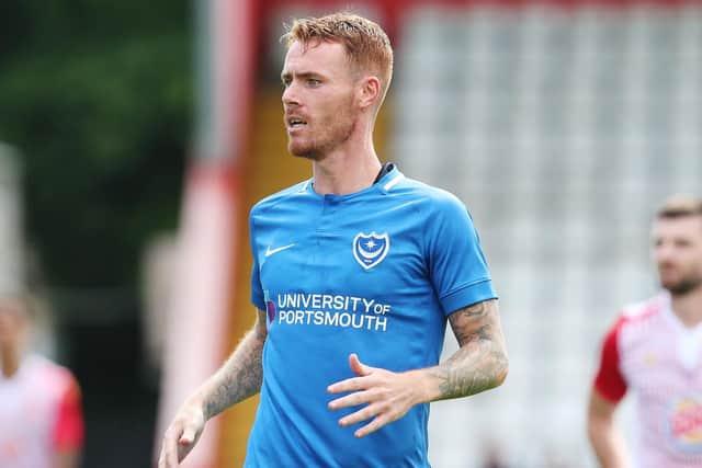 Tom Naylor played at the heart of Pompey's defence against Stevenage last weekend. Picture: Joe Pepler