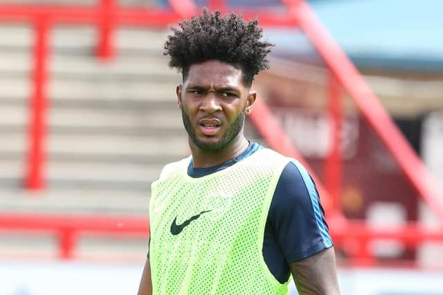 Ellis Harrison has arrived at Pompey from Ipswich Picture: Joe Pepler
