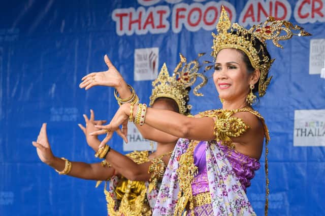 Pictured is: Traditional dancers.Picture: Keith Woodland (270719-39)