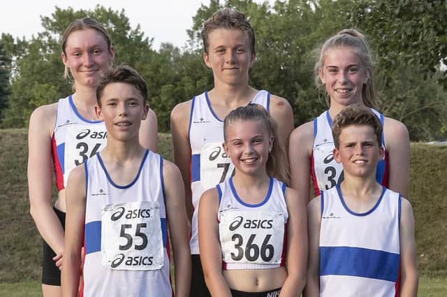 City of Portsmouth club champions. From left, back: Ellie Farrow, Callum Crook and Olivia East. Front: William Campbell, Florence East and Callum Hawkins. Picture: Paul Smith