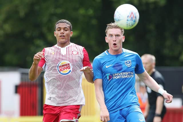 Ronan Curtis in pre-season action against Stevenage Picture: Joe Pepler