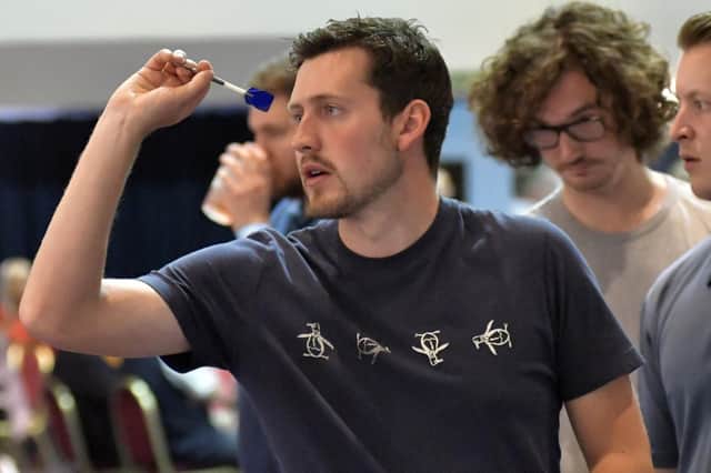 Ricky Williams threw an 18-darter in the Admiral Drake B's win over Phoenix North End B. Picture: Neil Marshall (170309-11)