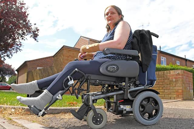 Debbie Cardoza wants to make sure other disabled people are not being discriminated against by taxi drivers. Picture: Malcolm Wells (190729-5223)