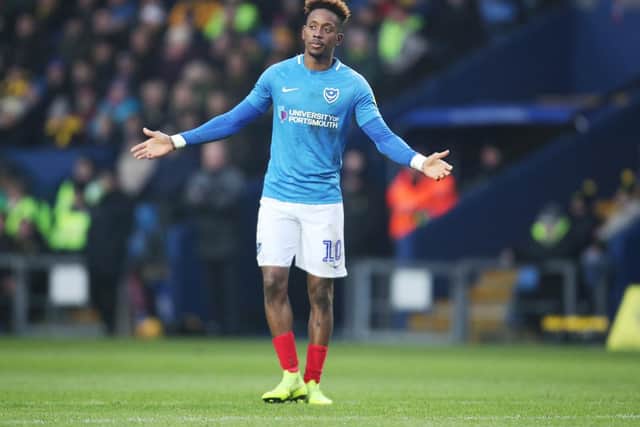 League One -  Oxford United v Portsmouth - 19/01/19Portsmouths Jamal Lowe
