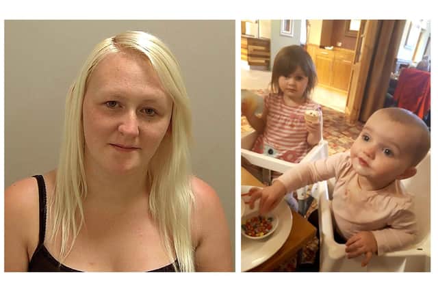 Louise Porton killed her two children (right). Pictures: Warwickshire Police