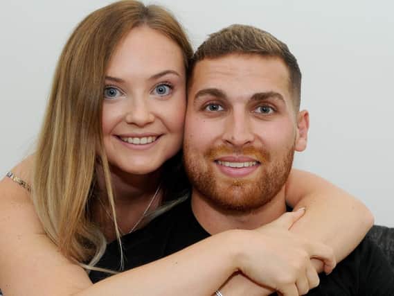 Georgia and Adam Long. Picture: Sarah Standing