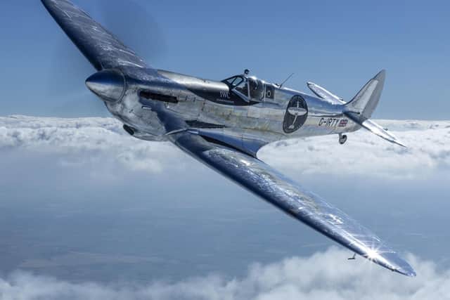 Newly restored MK IX Spitfire named 'Silver Spitfire'. Picture: John M. Dibbs/IWC/PA Wire