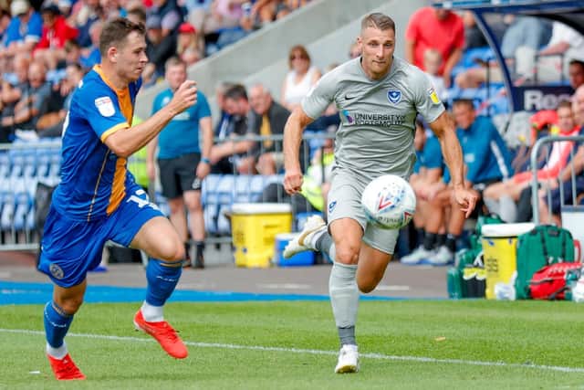 Lee Brown was The News' man of the match at Shrewsbury. Picture: Simon Davies