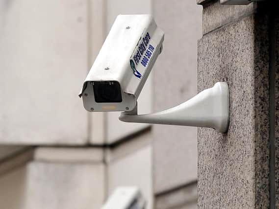 A generic picture of a CCTV camera on the side of a building in central London. Picture: Clive Gee/PA Wire