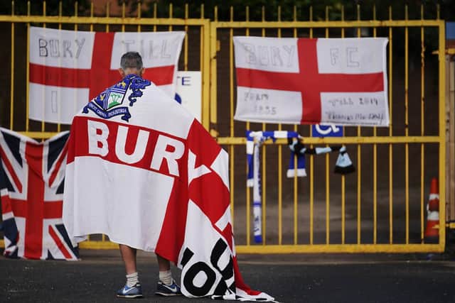 Bury FC were kicked out of the EFL last week. (Photo by Christopher Furlong/Getty Images)