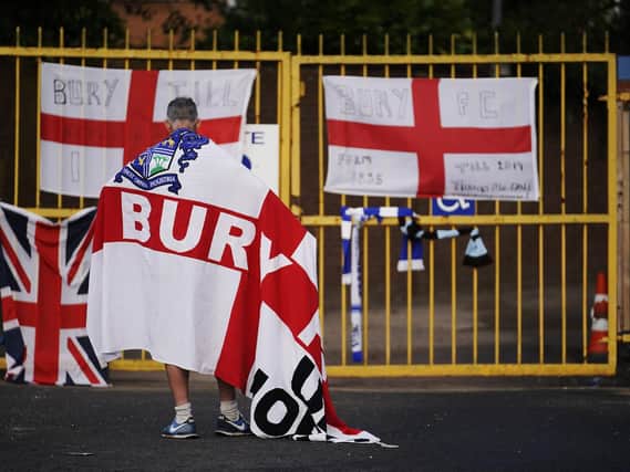 Bury FC were kicked out of the EFL last week. (Photo by Christopher Furlong/Getty Images)