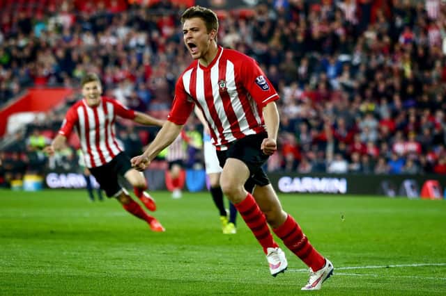 Ryan Seager celebrates scoring in the Premier League Cup final for Southampton under-21s. Picture: Jordan Mansfield/Getty Images