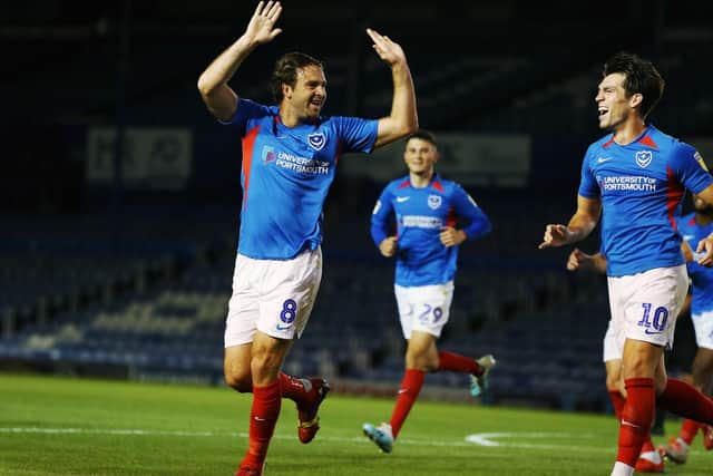 Brett Pitman entered from the bench to score the winner against Crawley in the Leasing.com Trophy. Picture: Joe Pepler.